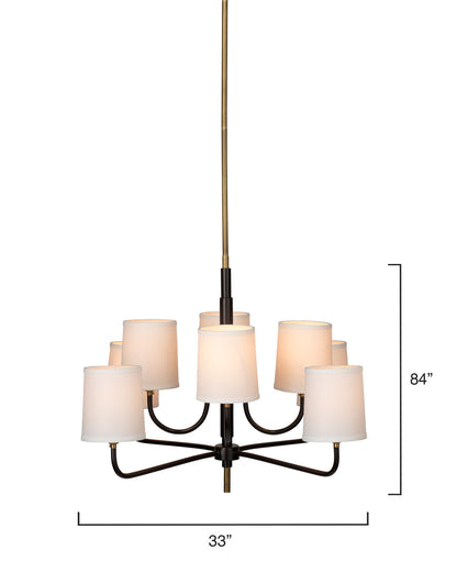 Jamie Young Lawton 8 Light Chandelier 5LAWT8-CHAB