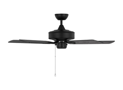 Generation Lighting  Fans Linden 44" Ceiling Fan in Midnight Black 5LDO44MBK