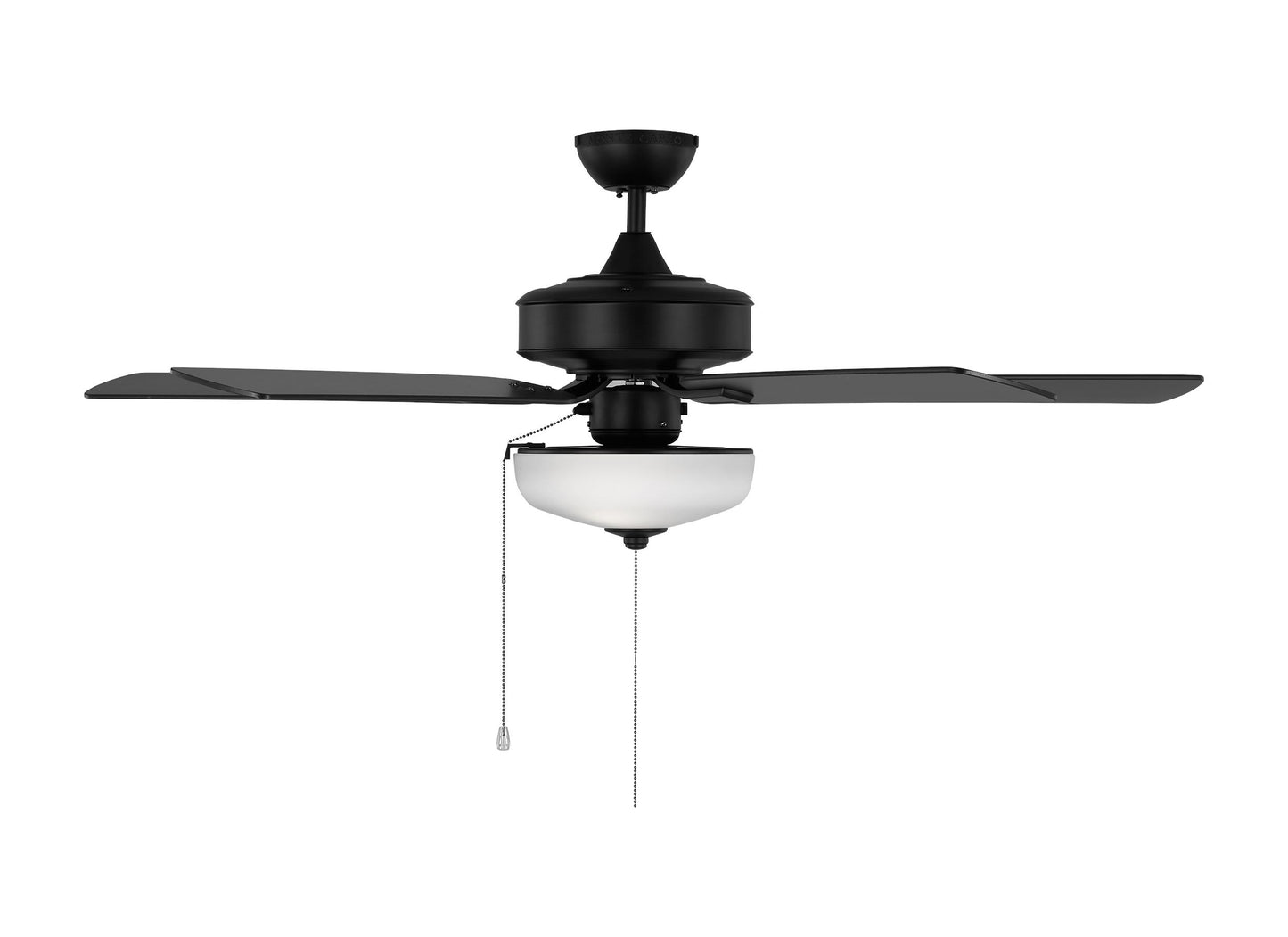 Generation Lighting  Fans Linden 52" Ceiling Fan in Midnight Black 5LDO52MBKD