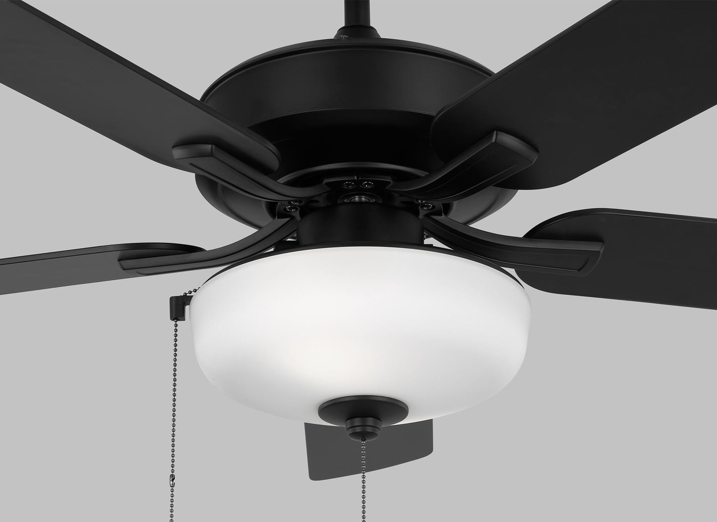 Generation Lighting  Fans Linden 52" Ceiling Fan in Midnight Black 5LDO52MBKD