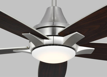 Generation Lighting  Fans Lowden 52" Ceiling Fan in Brushed Steel 5LWDR52BSD