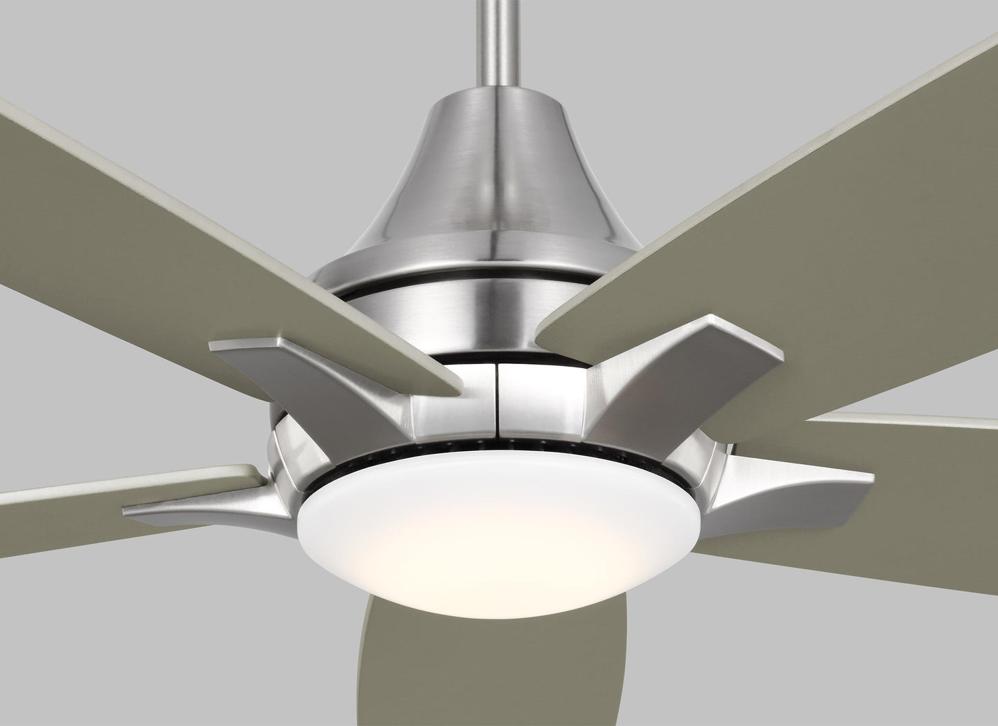 Generation Lighting  Fans Lowden 52" Ceiling Fan in Brushed Steel 5LWDR52BSD