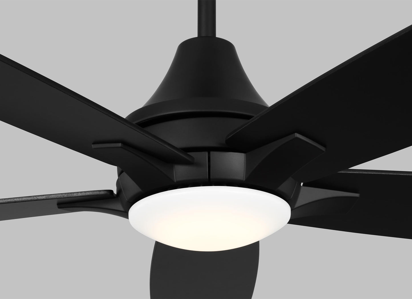 Generation Lighting  Fans Lowden 52" Ceiling Fan in Midnight Black 5LWDR52MBKD