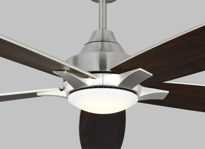 Generation Lighting  Fans Lowden 60" Ceiling Fan in Brushed Steel 5LWDSM60BSD