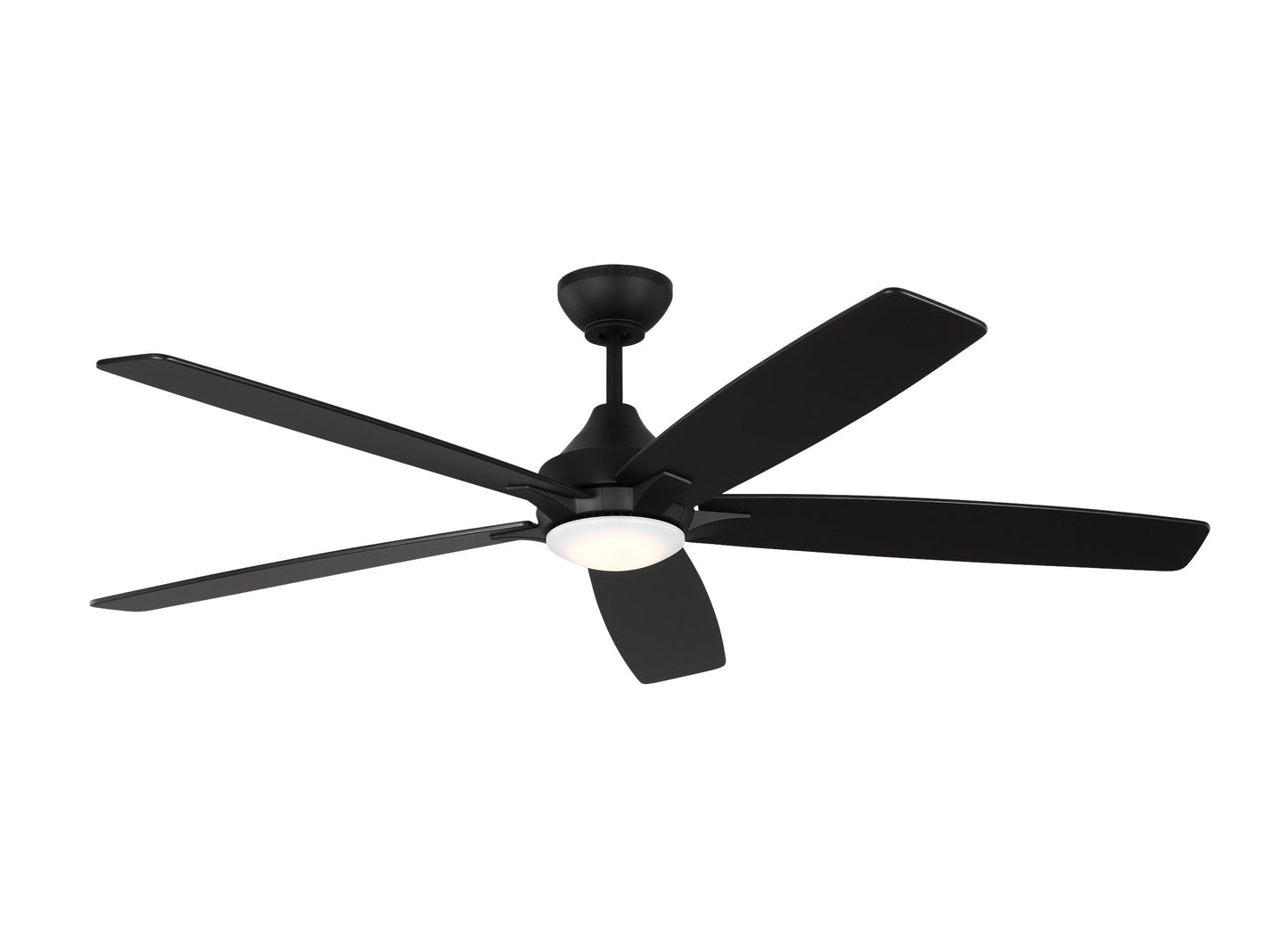 Generation Lighting  Fans Lowden 60" Ceiling Fan in Midnight Black 5LWDSM60MBKD