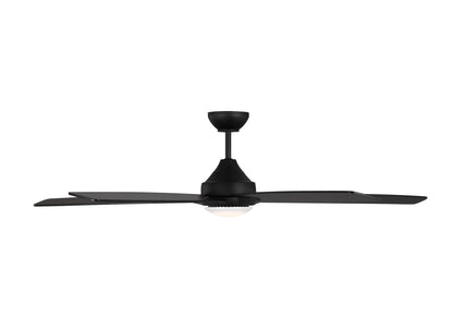 Generation Lighting  Fans Lowden 60" Ceiling Fan in Midnight Black 5LWDSM60MBKD