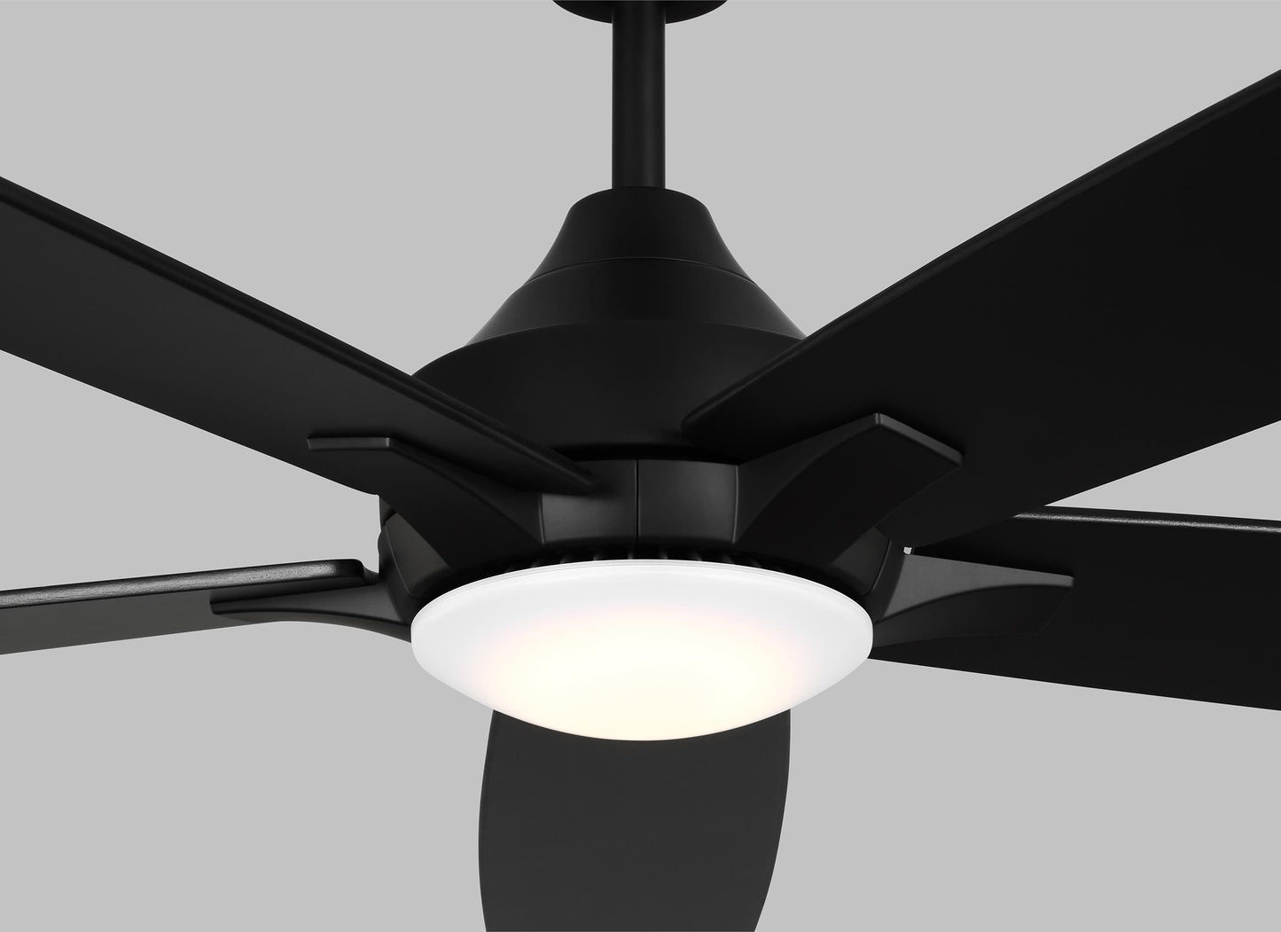 Generation Lighting  Fans Lowden 60" Ceiling Fan in Midnight Black 5LWDSM60MBKD