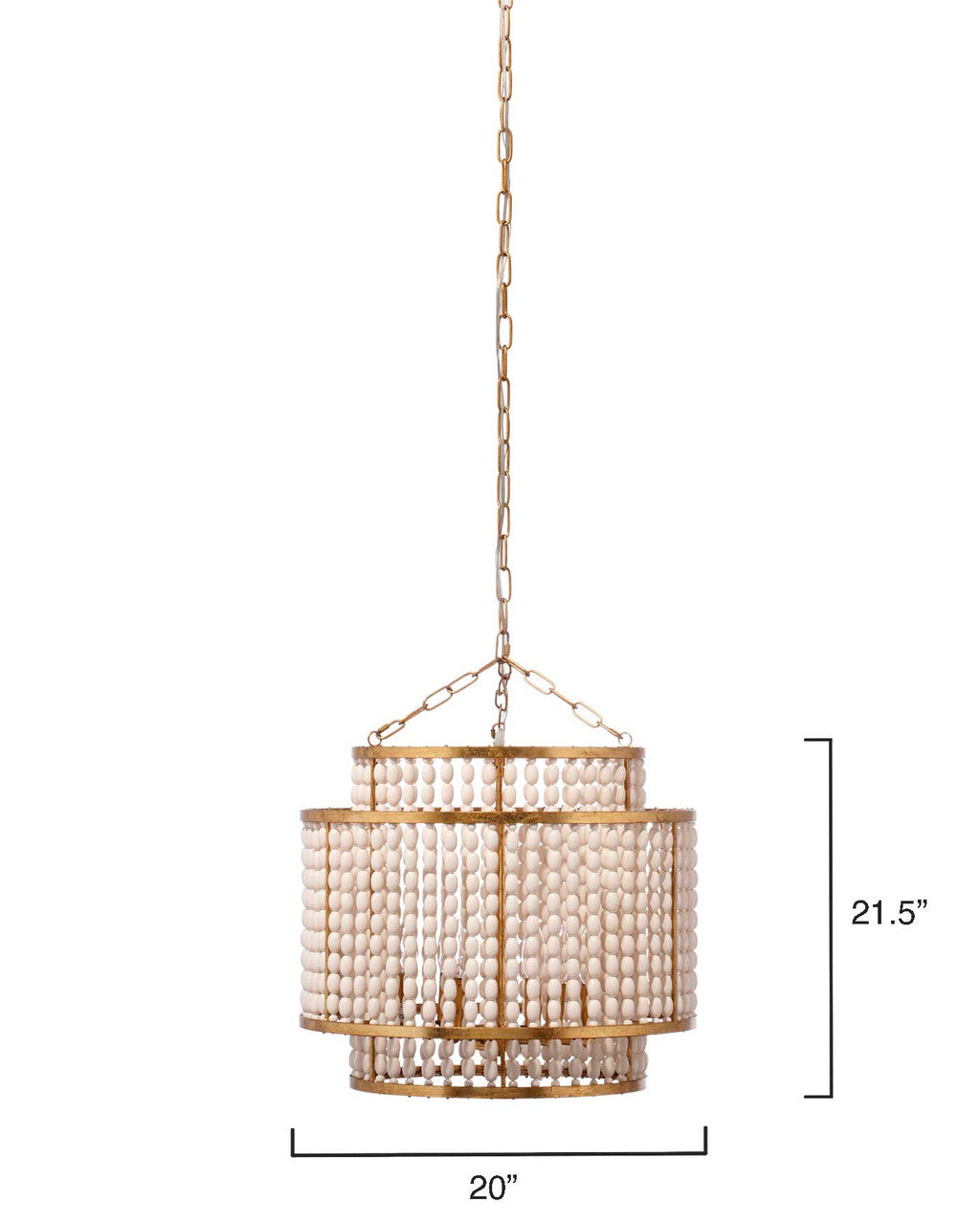 Jamie Young Pacific Beaded Chandelier 5PACI-CHGO