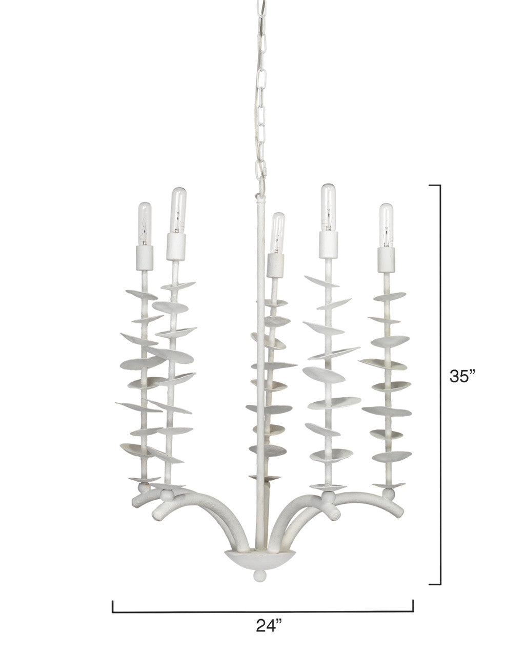 Jamie Young Petals Chandelier 5PETA-CHWH