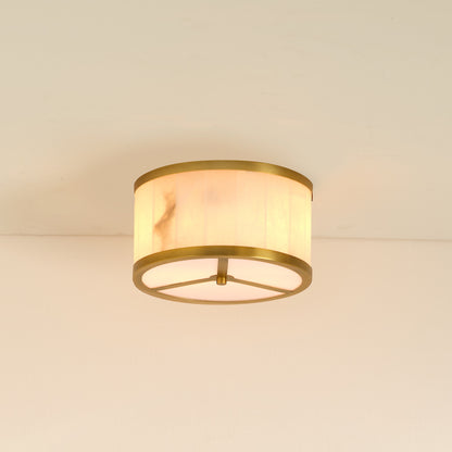 Jamie Young Small Upsala Alabaster Flush Mount Ceiling Light 5UPSA-SMAL