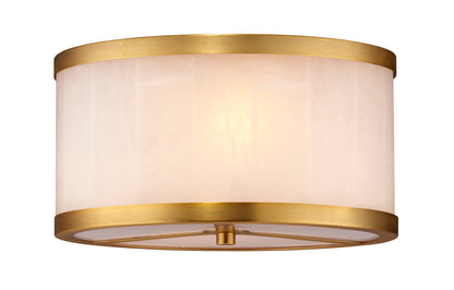 Jamie Young Small Upsala Alabaster Flush Mount Ceiling Light 5UPSA-SMAL