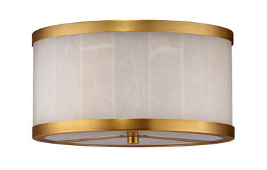 Jamie Young Small Upsala Alabaster Flush Mount Ceiling Light 5UPSA-SMAL