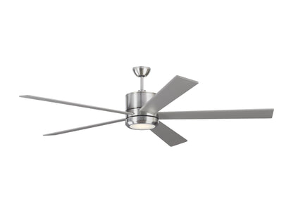 Generation Lighting  Fans Vision 72" Ceiling Fan in Brushed Steel 5VMR72BSD