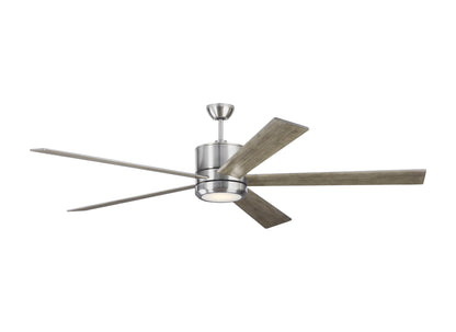 Generation Lighting  Fans Vision 72" Ceiling Fan in Brushed Steel 5VMR72BSD