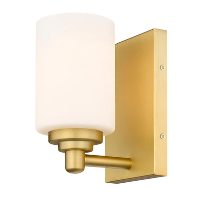 Z-Lite Soledad 1 Light Wall Sconce in Brushed Gold 485-1S-BG