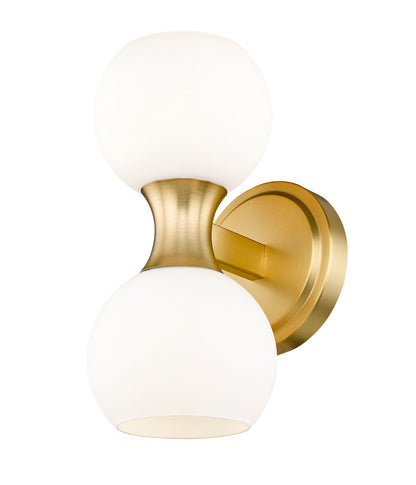 Z-Lite Artemis 2 Light Wall Sconce in Modern Gold 494-2S-MGLD