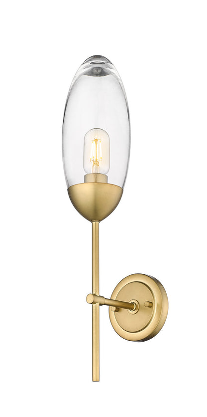 Z-Lite Arden 1 Light Wall Sconce in Rubbed Brass 651S-RB