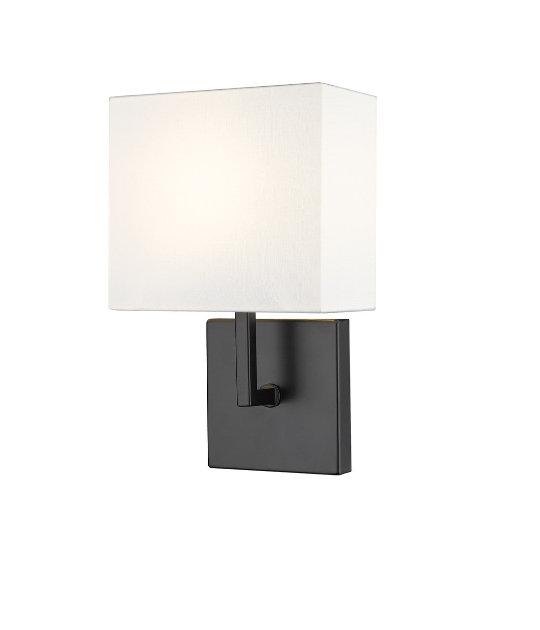 Z-Lite Saxon 1 Light Wall Sconce in Matte Black 815-1S-MB