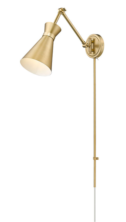 Z-Lite Soriano 1 Light Wall Sconce in Modern Gold 351S-MGLD