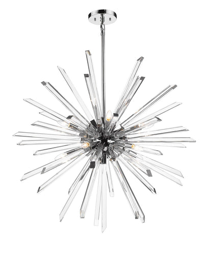 Z-Lite Burst 10 Light Chandelier in Chrome 4003-10CH