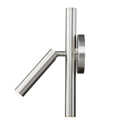 Z-Lite Forest 3 Light Wall Sconce in Brushed Nickel 917-3S-BN-LED