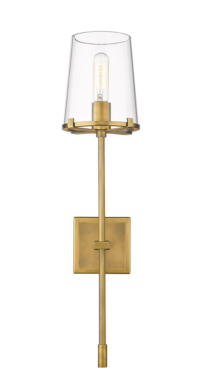 Z-Lite Callista 1 Light Wall Sconce in Rubbed Brass 3032-1S-RB