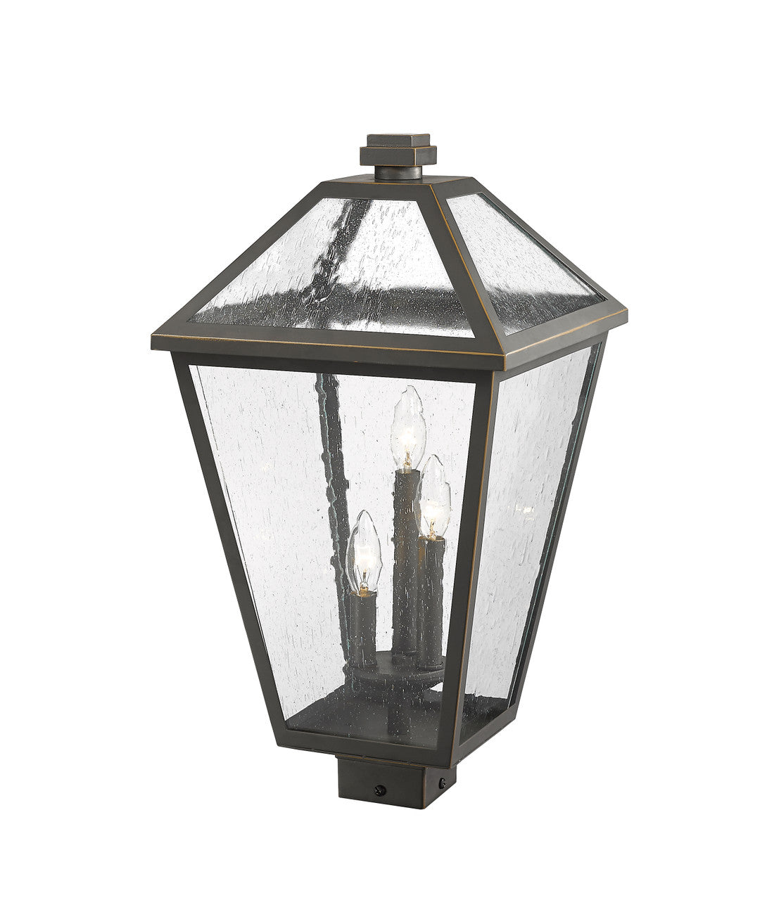 Z-Lite Talbot 3 Light Outdoor Post Mount Fixture in Oil Rubbed Bronze 579PHXLS-ORB