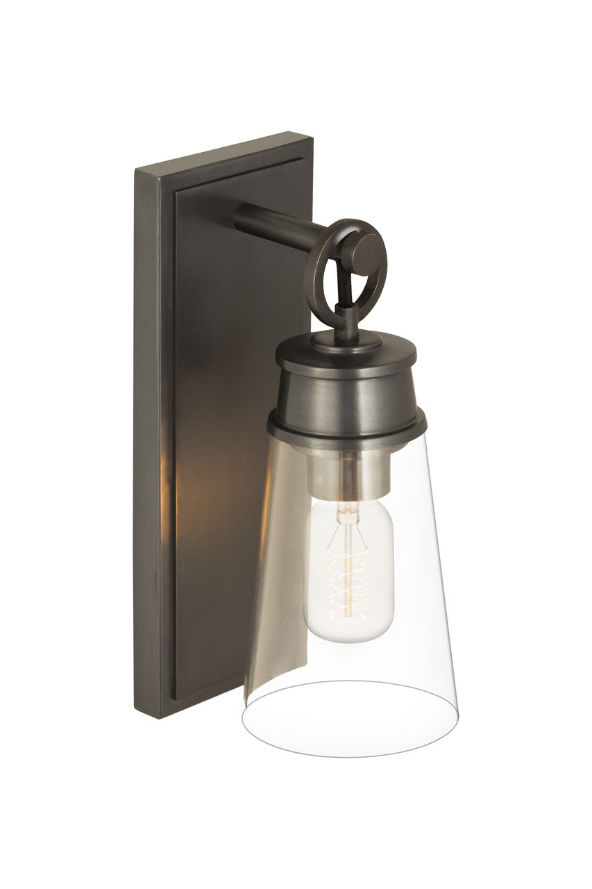 Z-Lite Wentworth 1 Light Wall Sconce in Plated Bronze 2300-1SS-BP