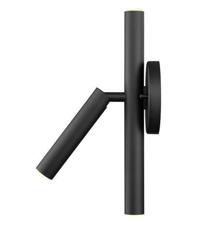 Z-Lite Forest 3 Light Wall Sconce in Matte Black 917-3S-MB-LED