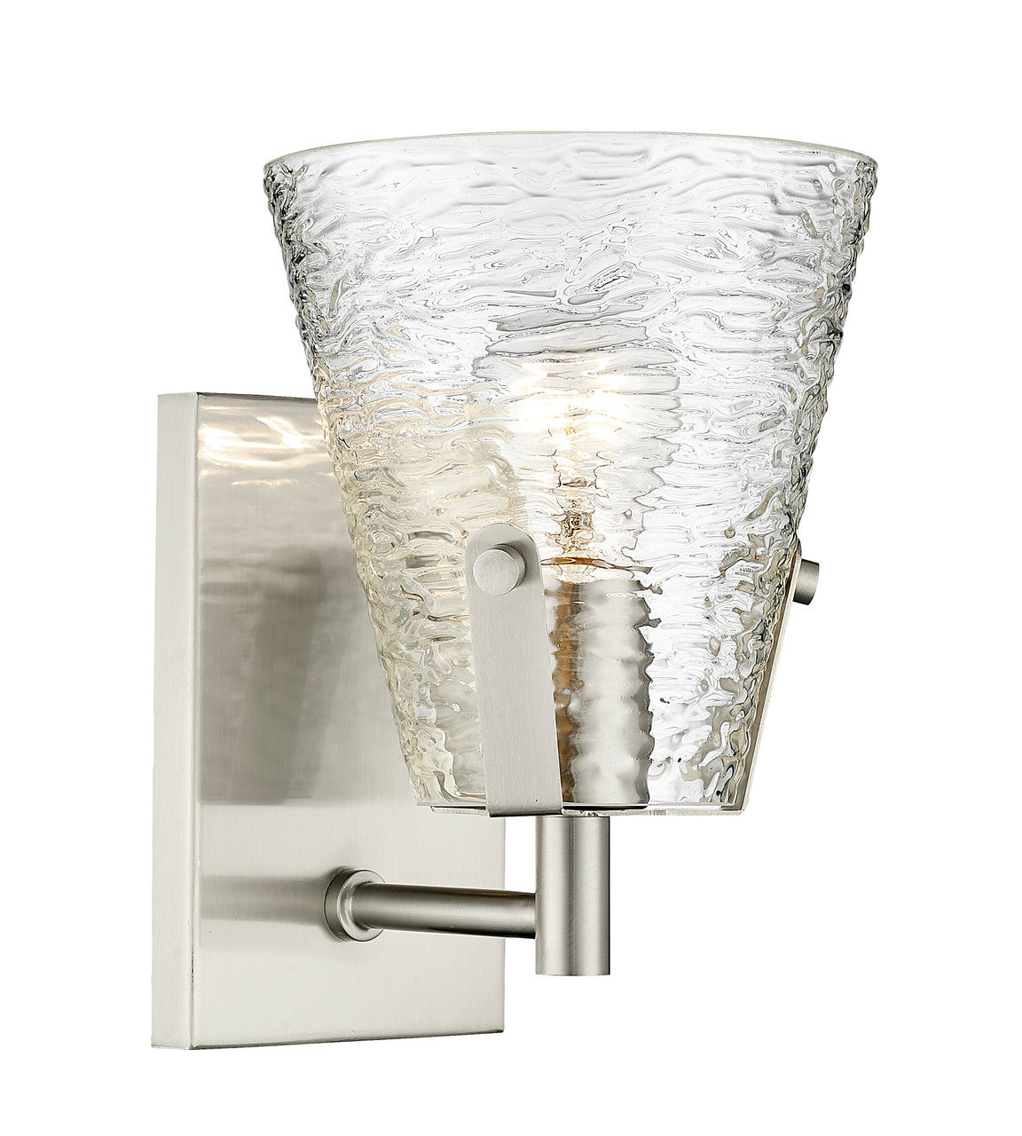 Z-Lite Analia 1 Light Wall Sconce in Brushed Nickel 1101-1S-BN