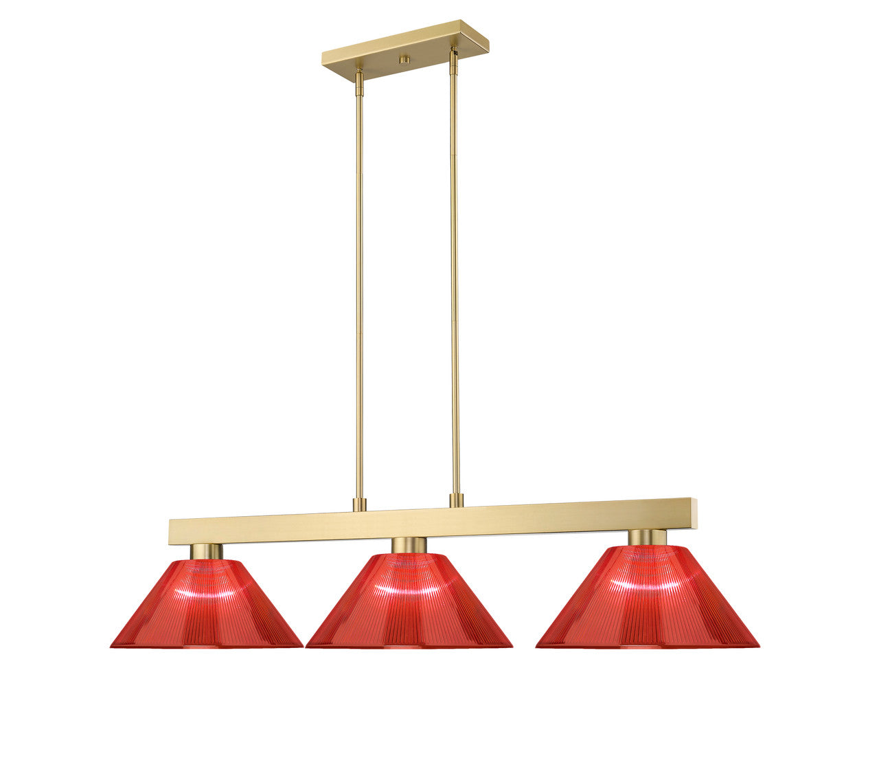 Z-Lite Cobalt 3 Light Billiard in Modern Gold 152MGLD-ARBG