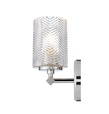 Z-Lite Dover Street 1 Light Wall Sconce in Polished Nickel 1934-1S-PN