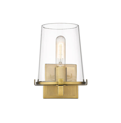 Z-Lite Callista 1 Light Wall Sconce in Rubbed Brass 3032-1V-RB