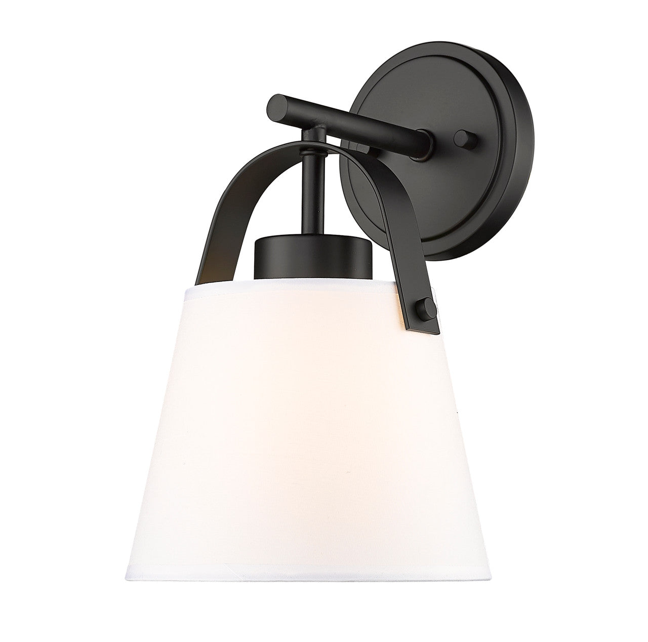 Z-Lite Z-Studio 1 Light Wall Sconce in Matte Black 743-1S-MB