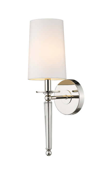 Z-Lite Avery 1 Light Wall Sconce in Polished Nickel 810-1S-PN