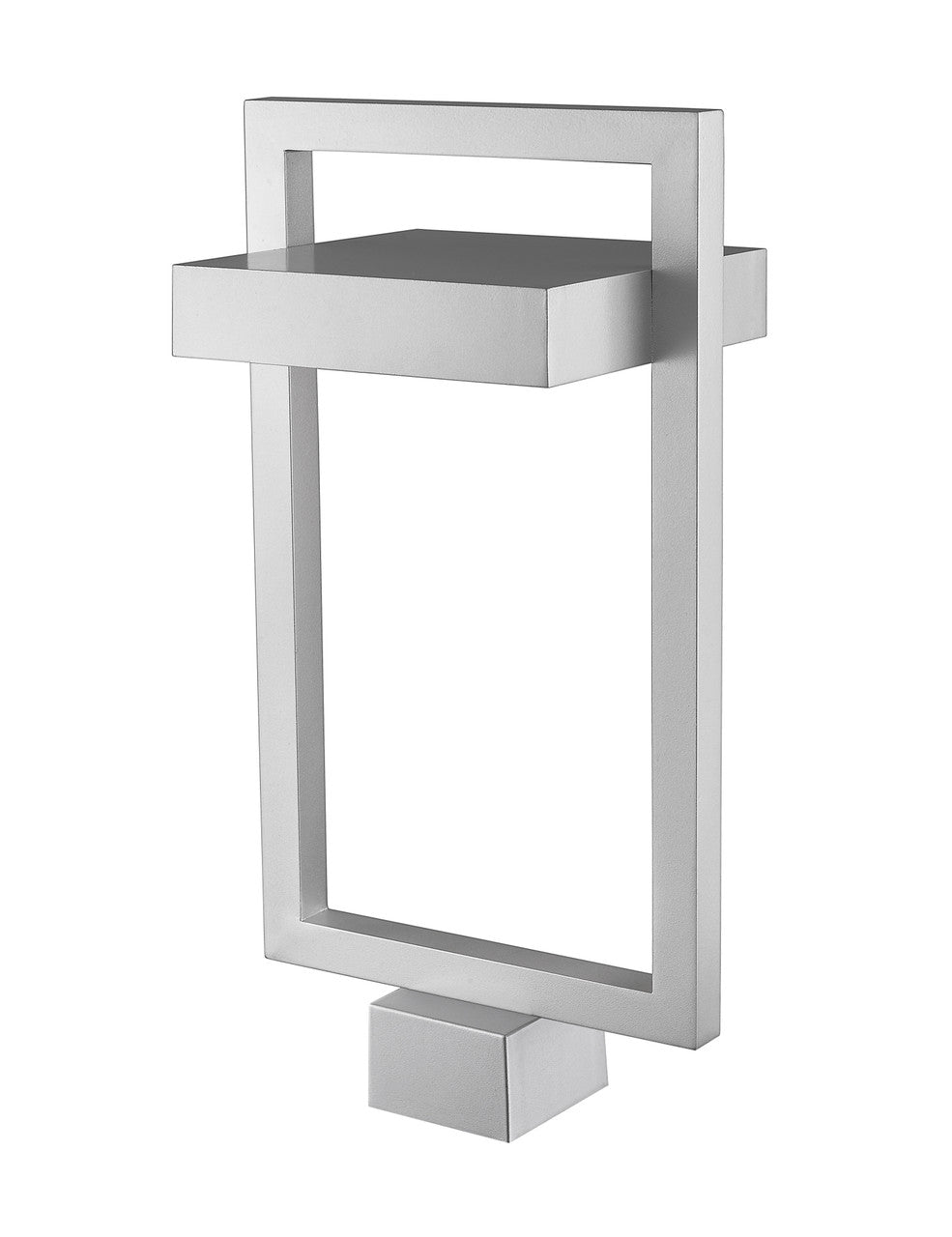 Z-Lite Luttrel 1 Light Outdoor Post Mount Fixture in Silver 566PHBS-SL-LED