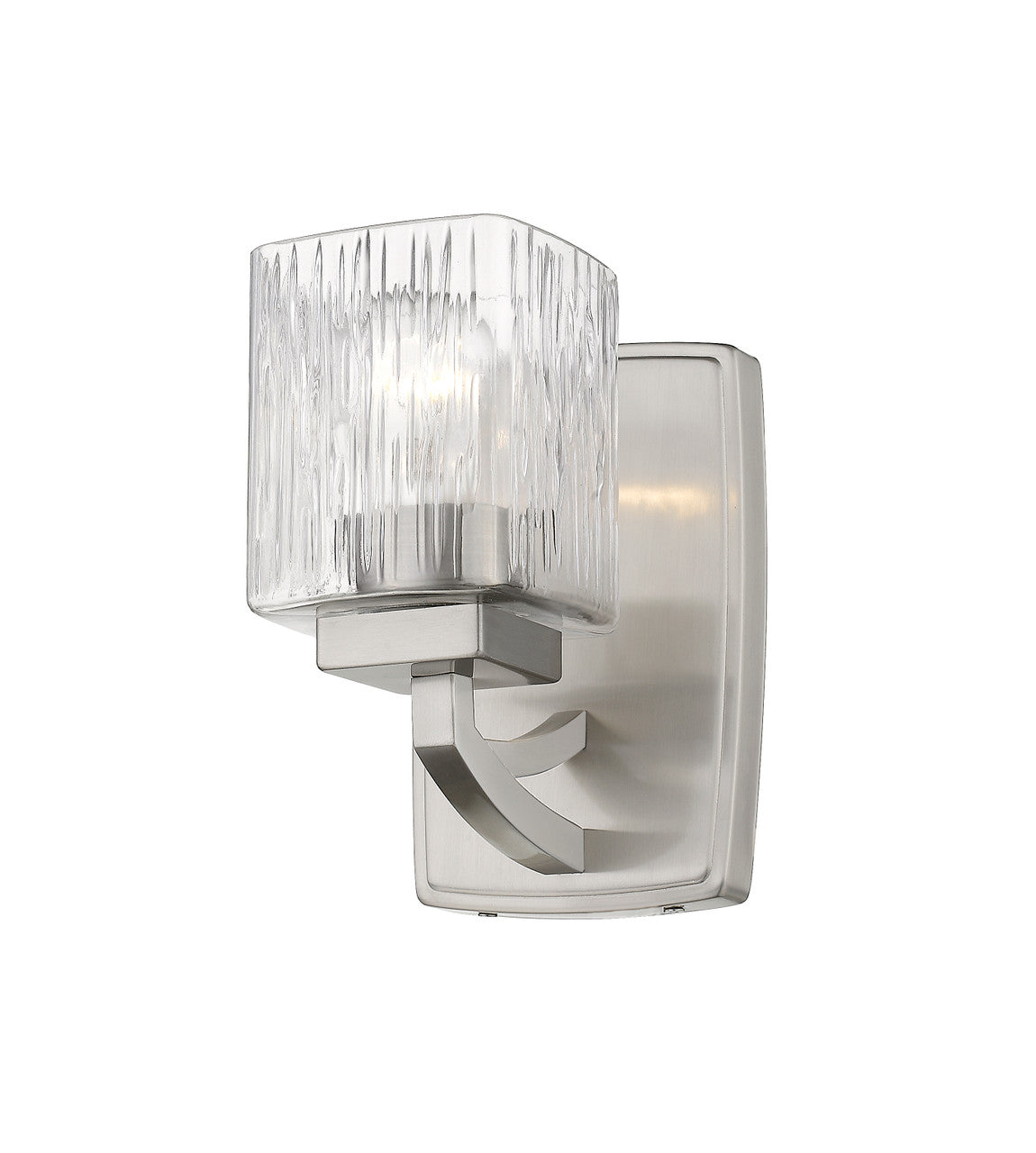 Z-Lite Zaid 1 Light Wall Sconce in Brushed Nickel 1929-1S-BN