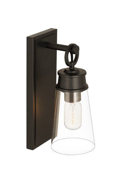 Z-Lite Wentworth 1 Light Wall Sconce in Matte Black 2300-1SS-MB