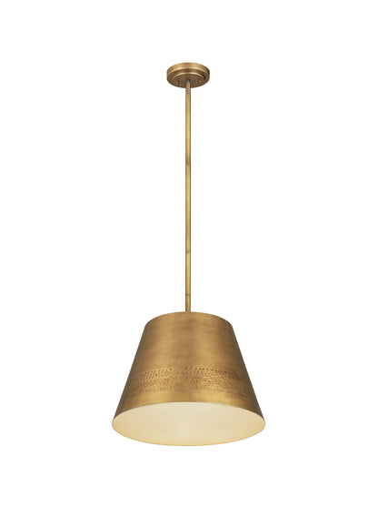 Z-Lite Maddox 1 Light Chandelier in Rubbed Brass 6013-18RB