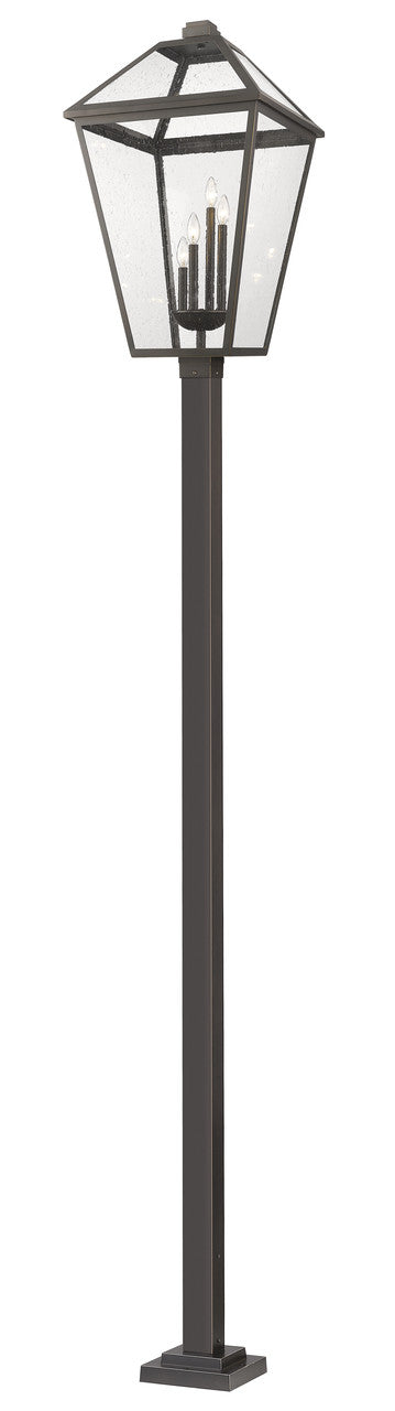 Z-Lite Talbot 4 Light Outdoor Post Mounted Fixture in Oil Rubbed Bronze 579PHXLXS-536P-ORB