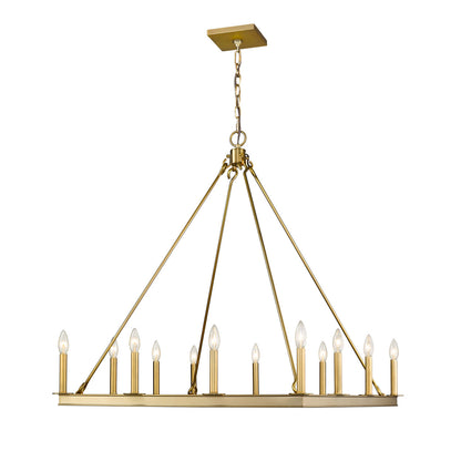 Z-Lite Barclay 12 Light Chandelier in Olde Brass 482S-12OBR