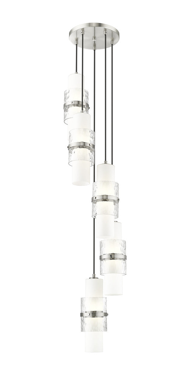 Z-Lite Cayden 5 Light Chandelier in Brushed Nickel 1946P-5R-BN