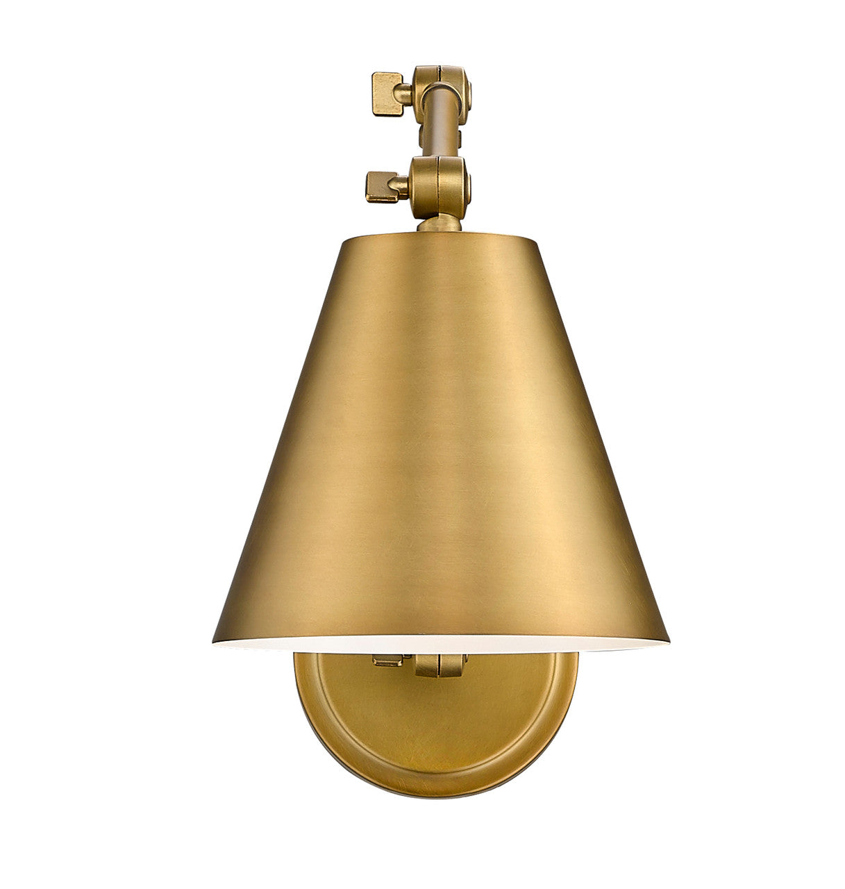 Z-Lite Regent 1 Light Wall Sconce in Rubbed Brass 347S-RB