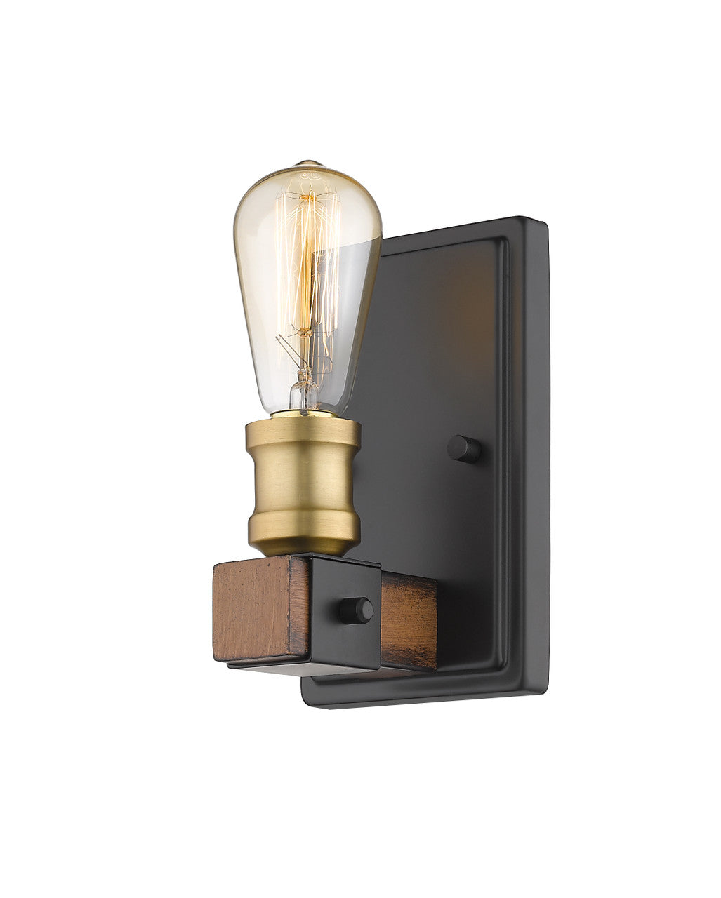 Z-Lite Kirkland 1 Light Wall Sconce in Rustic Mahogany 472-1S-RM