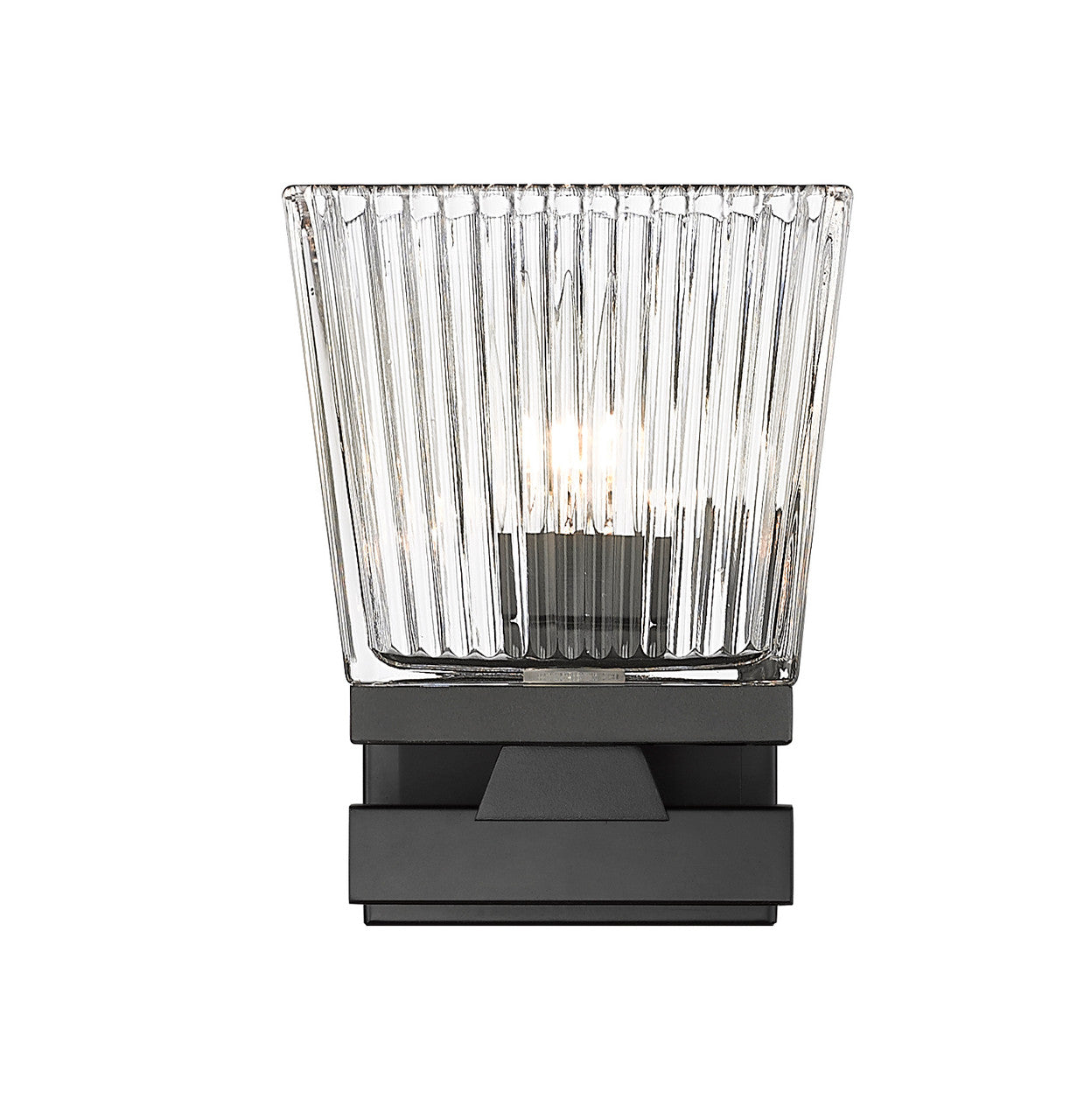 Z-Lite Astor 1 Light Wall Sconce in Matte Black 1936-1S-MB