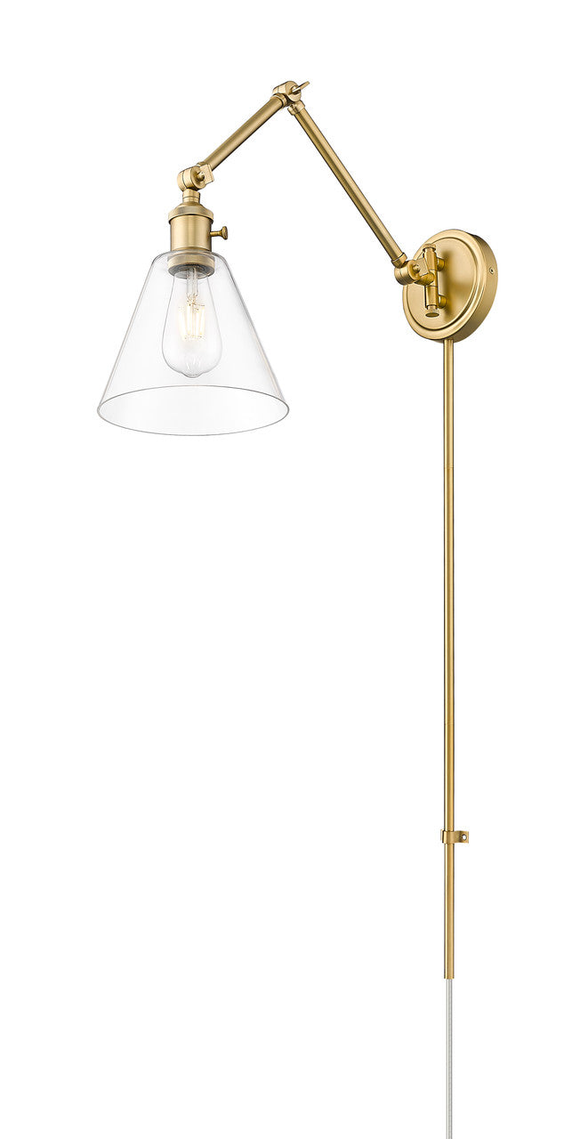 Z-Lite Gayson 1 Light Wall Sconce in Modern Gold 348S-MGLD