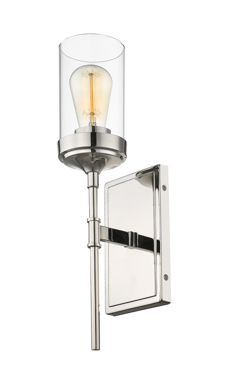 Z-Lite Calliope 1 Light Wall Sconce in Polished Nickel 617-1S-PN