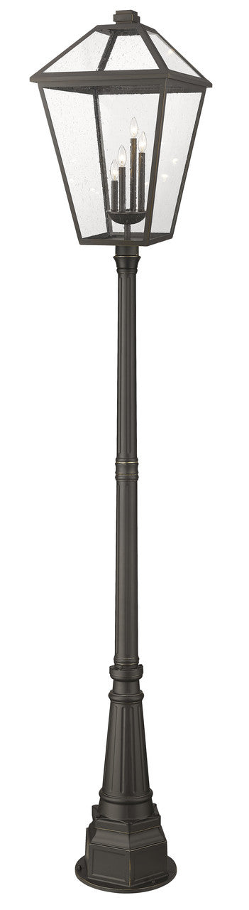 Z-Lite Talbot 4 Light Outdoor Post Mounted Fixture in Oil Rubbed Bronze 579PHXLXR-564P-ORB