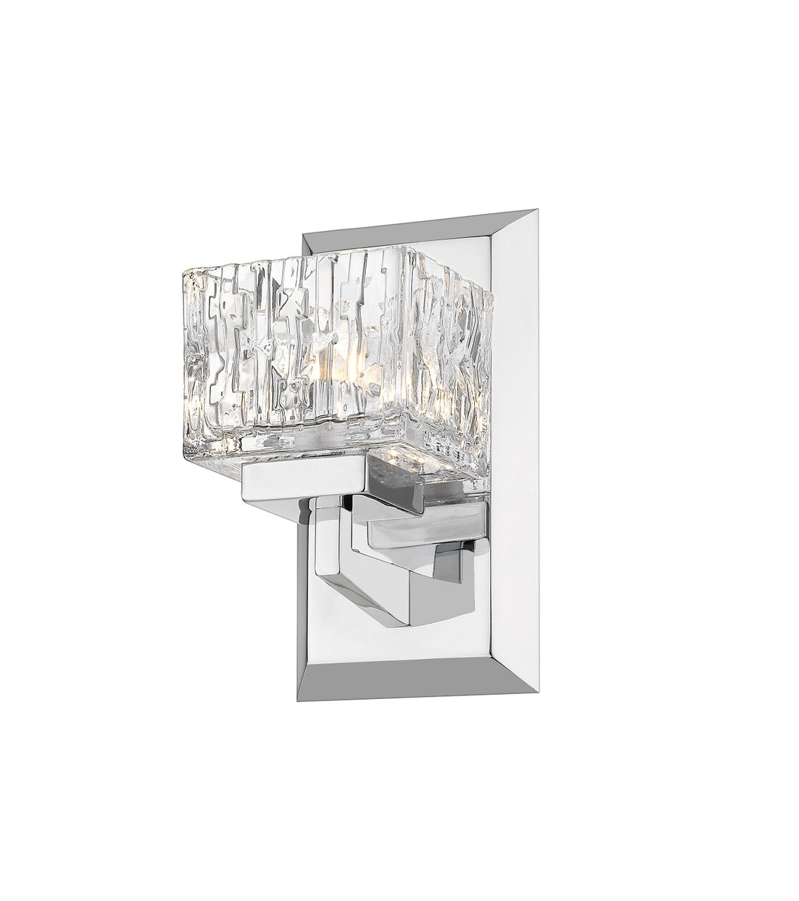 Z-Lite Rubicon 1 Light Wall Sconce in Chrome 1927-1S-CH-LED