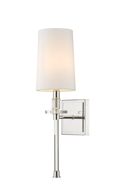 Z-Lite Sophia 1 Light Wall Sconce in Polished Nickel 803-1S-PN